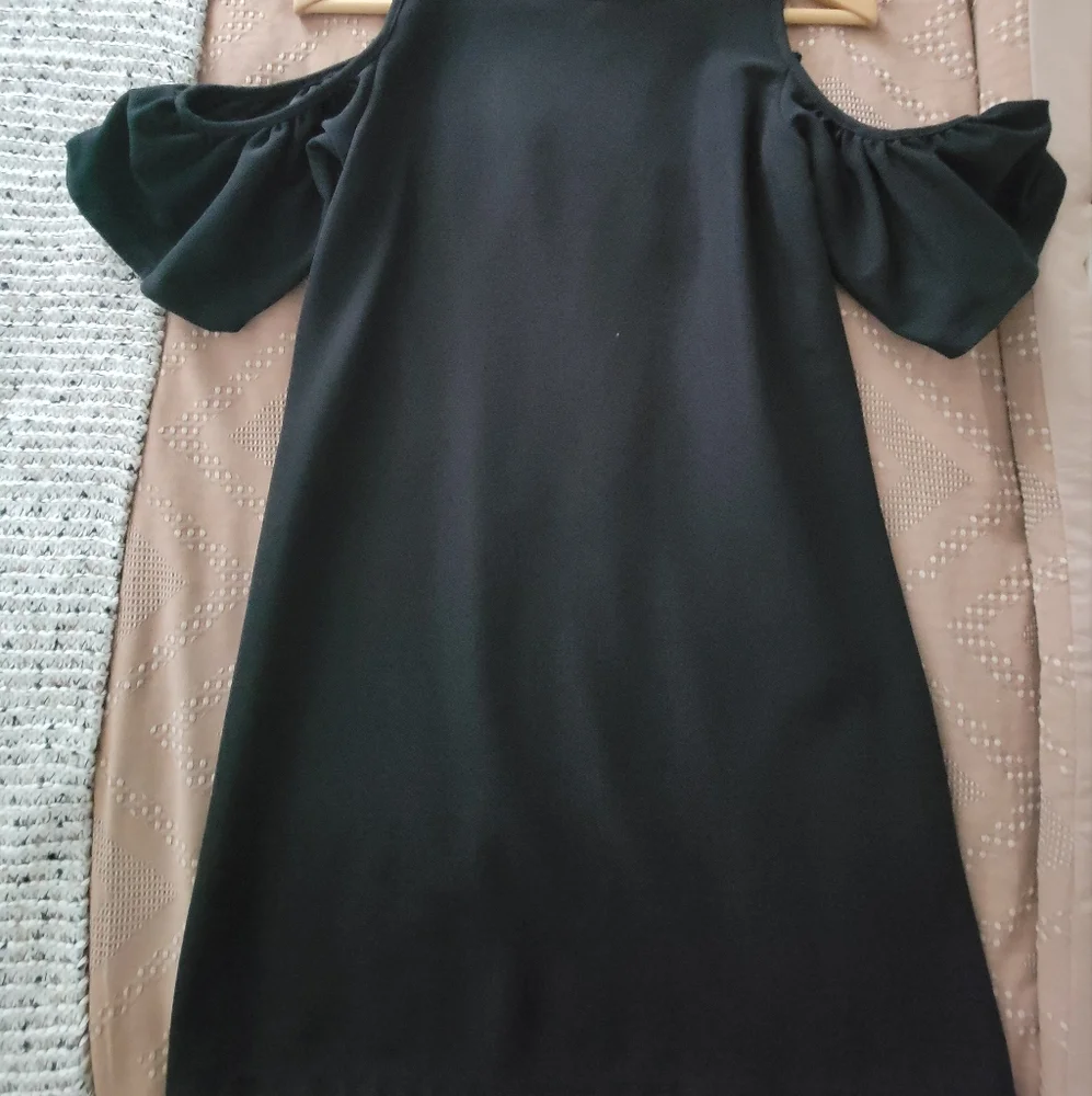Zara Black Sheath Cocktail Dress - Picture 2 of 3
